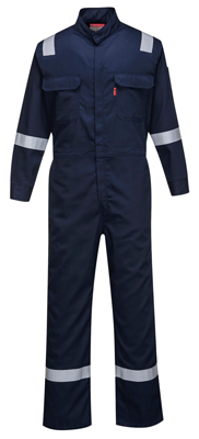 Portwest FR94NAR Hi-Vis Navy Bizflame 88/12 Iona Flame Resistant Coveralls